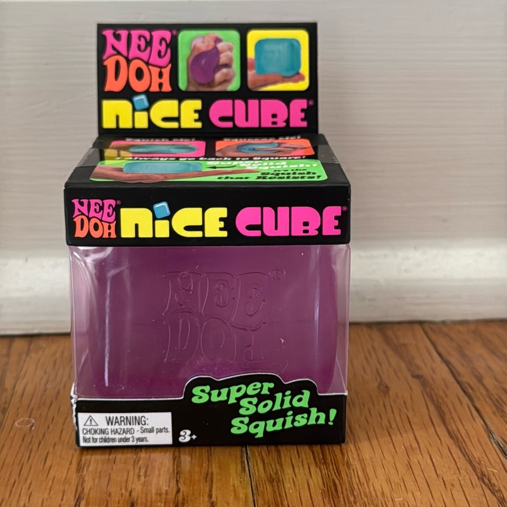 NeeDoh Nice Cube Super Solid Squish - Purple